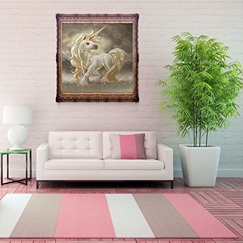 Amazingdeal365 Motiv-Pferd Baby 5D DIY Diamond Stickerei Malerei Kreuzstich für Balkon,Terasse,Café,Kinderzimmer,Wohnzimmer, Schlafzimmer, Arbeitszimmer usw. - 4