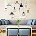 Produktbild B&Y Wandtattoo "Hängelampen", Vintagelook, abnehmbar, auch für Fenster, für Schlafzimmer und Wohnzimmer