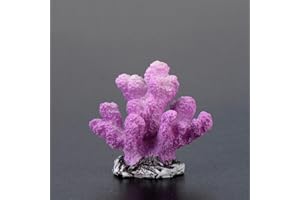 Movoja 2 pezzi – Coralli decorativi per acquario, per acqua dolce e salata, decorazione corallo, acquaristica, 8 viola