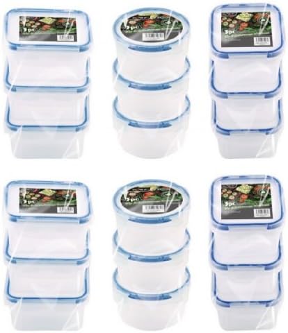 Small Plastic Snack Food Crafts DIY Storage Boxes Clip Click Lock Tub Container