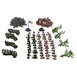 Gazechimp 210 Stück Actionfiguren Armee Militär Modell für Kinder Lernspielzeug, Idea auch als Haus Tisch Dekoration Geschenk - 3