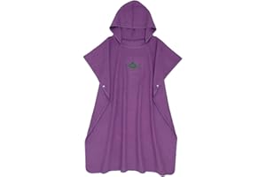 Retrok Poncho de surf de microfibra de gran tamaño, 110 x 90 cm, de secado rápido, ultraligero, unisex, con capucha, ayuda para cambiar, playa, para adultos, adolescentes, toalla lavable a máquina