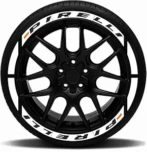 Tyre Tattoo 3D Embossed Exclusive Rubber Tyre Stickers Kit (4 Tyres) for Premium Brand Tyres