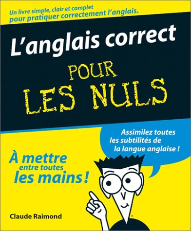 couverture de : L'anglais correct pour les nuls