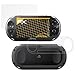 Produktbild atFoliX Panzerfolie kompatibel mit Sony PlayStation Vita Slim Schutzfolie, entspiegelnde und stoßdämpfende FX Folie (3er Set)