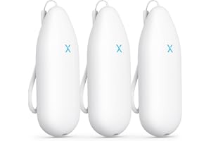 X-Sense WLAN Hygrometer Thermometer Innen, Temperatur- und Luftfeuchtigkeitsüberwachung per App, Export gespeicherter Daten, kompatibel mit Alexa, 3 Sensoren – erfordert Basisstation SBS50