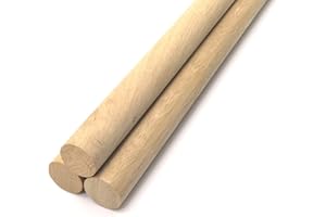 OAKCRAFTS European Oak Dowel - 1m Long (20mm) - Pack of 3