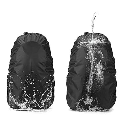 Dricar Housse Anti-pluie Étanche Protection imperméable résistant à l'abrasion durable,Housse Anti poussière Convient pour 30-40L Sac à dos,Camping Voyage Randonnée,Noir