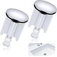 Bouchons Vidange Lavabo 2 Pièces - 40mm Universel Réglable - Pour Évier Cuisine Et Salle De Bain
