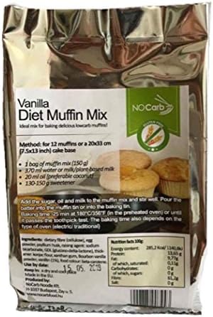 NoCarb Vanilla Diet Muffin Mix 150g (NoCarb,paleo,gluten-free,sugar-free,milk-free,no additives)
