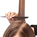 HYOUJIN®612 Black Carbon Pintail Teaser Comb, Rattail Teasing Comb, Triple Teeth Tail Comb for Professional Salon/Barber Sectioning and Styling-Perfect Lifting Fluffing-Incredibly Lightweight, Anti static, Heat Resistant-Entire Handmade Carbon Comb