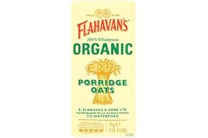 Flahavan's Organic Porridge Oats 1kg - Pack of 6