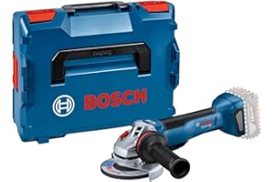 Bosch Professional 18V System Akku Winkelschleifer GWS 18V-10 P (inkl.Zusatzhandgriff, Schutzhaube, Schnellspannmutter, Aufnahmeflansch, Einlage, L-BOXX, ohne Akku/ Ladegerät)