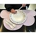 ZDTech Kids Silicone Cloud Placemat Slip Resistant Baby Infant Plate Table Mat Portable (Pink)