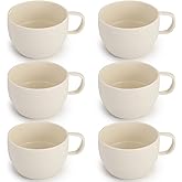 ReaNea 12oz Coffee Mugs Set of 6, Lightweight Durable Plastic Cups for Home, Outdoor, Picnic, Camping, Birthday Gift Idea