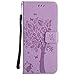 Produktbild DENDICO Galaxy S8 Plus Hülle, Leder Handyhülle mit Standfunktion und Kartenfach, Magnetverschluss Flip Brieftasche Etui Schutzhülle für Samsung Galaxy S8 Plus - Lavendel