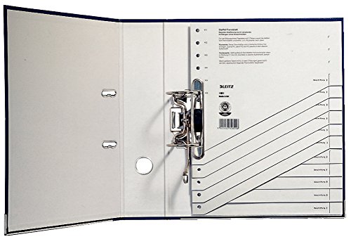 Leitz 16510085 Trennblatt, A4, gestaffelt, Karton, grau - 2