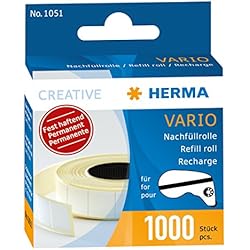 HERMA 1051 Rouleau de 1000 pastilles permanentes Vario