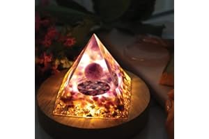 QOCO Orgonit Reiki Pyramide Amethyst Pyramide Positive Chakra Meditation Kristalle Home Dekor