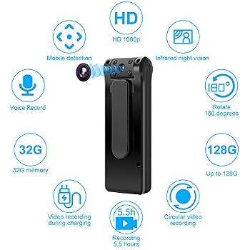 Plyisty Mini Fotocamera Portachiavi, Mini Fotocamera 0,98 Pollici, Mini Videocamera DV DVR Portachiavi, Batteria 75 MAh, per Studenti, Bambini