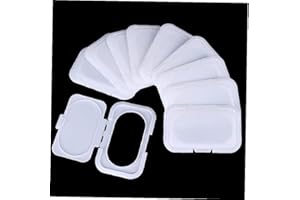 Zonster 10pcs Simple Feuille Humide Lingettes Réutilisables Couvercle Lingettes Couverture Couvercle Portable Lingettes Humides Enfant Boîte Antipoussière Distributeur De Protection pour Enfants
