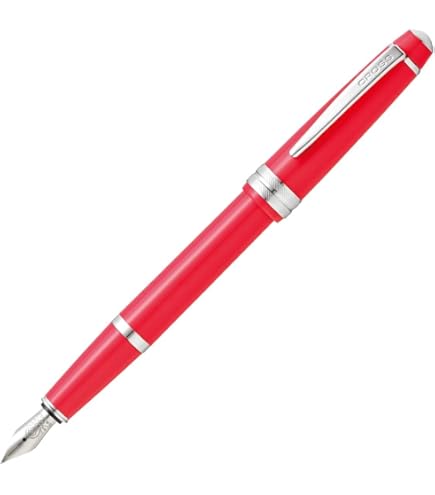Cross Bailey Light Füllfederhalter – Federstärke M, Grau, Inkl. Geschenkbox & Tintenpatronen