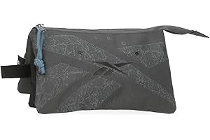 Reebok Stam Estuche Triple Gris 22x12x5 cms Poliéster by Joumma Bags