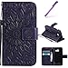 Produktbild Galaxy A3 2017 Wallet Case,Bookstyle Leder Schutzhülle für Samsung A3 2017,Galaxy A3 2017 Hülle Schwarz,EMAXELERS Galaxy A3 2017 Hülle Flip Case Wallet Leder,Galaxy A3 2017 Hülle Gold,Galaxy A3 2017 Hülle Anime,Galaxy A3 2017 Hülle Retro Elegant Lovely Cute Blumen Muster PU Leder Ledercase Flip Tasche Wallet Schutzhülle Etui Tasche Handytasche Hülle mit Standfunktion Karteneinschub für Samsung Galaxy A3 2017,Purple Left Right Sunflower