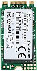 Transcend 240GB m.2 SATA III 6Gb/s SSD MTS420 3D TLC Flash 42 mm Form Factor