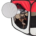 TecTake-Tenda-box-per-cagnolini-cuccioli-e-piccoli-animali-rosso