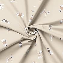 PAWOTEX Dinosaurier Jersey Stoff - Bio Baumwollmeterware 175cm Breit | Kinder Nähmaterial 94% Baumwolle 6% Elasthan