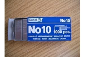 THE HOME FUSION COMPANY Rapid Number No. 10 (Fit Rexel Stapler) Staples x 1000 in Box 4mm x 9mm