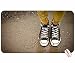 Produktbild Menschen Beine Regen Schuhe Converse Mud Big Mauspad Maße: 60 x 35 x 0,2 cm