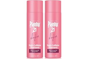 Plantur 21#longhair Caffeine Shampoo for Long and Brilliant Hair 2x 200ml | c | No Silicones No Parabens | Energy Kick for Hair Roots