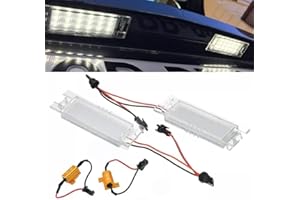 Car Passion Kit luci led targa compatibile con Jeep Renegade posteriori canbus NO ERRORE 18 SMD 6000K luce bianco ghiaccio placchetta lampada ricambio (Renegade)