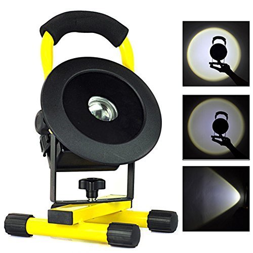 Preisvergleich Produktbild LingsFire® Tragbare CREE XM-L L2 LED wiederaufladbare Kabllos Arbeitsleuchte , Handlampe, Baustrahler, 30W LED Fluter, LED Flutlicht, IP65 wasserdicht, 1 LEDs, 900Lumen, 360° Drehbar Sicherheit Strahler, LED Flutlicht, LED Außenleuchten, LED Flutlichtstrahler, LED Strahler, LED Scheinwerfer, Mit Ständer für Camping Fischen Forschungsreise Auto Hüten