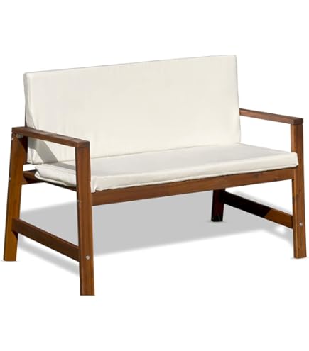 Cuscino Panca Giardino Sunnypillow - 110x60x5 Cm, Rivestimento Rimovibile - Foto 5