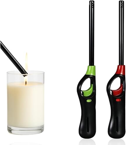 Long Reach Kitchen Lighter For BBQ, Stove & Fireplace – Adjustable Flame, Refillable & Ergonomic