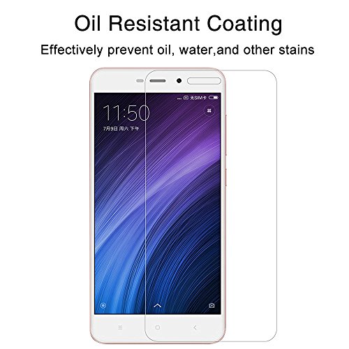 EasyULT  2 Pack  Protector de Pantalla XIAOMI REDMI 4A   Protector Pantalla de Cristal Templado para XIAOMI REDMI 4A   Transparente Dureza de Grado 9H 