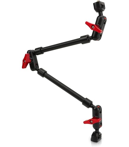 Bras Articulé Support Caméra 31 Pouces - Réglable Avec Rotation 360° Pour Smartphone Et Appareil Photo