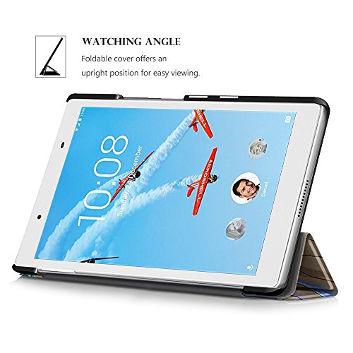 Dragon Touch S8 Hülle – Ultra Dünn und Leicht PU Leder Schutzhülle mit Standfunktion für Dragon Touch S8 8.0 Zoll Tablet 2016 Release, Hellblau - 6
