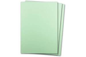 ‎GLÜXX AGENT 50 Blatt Tonkarton DIN A4 - Mint Grün Hellgrün - 240 g/m² Dicker Bastelkarton - 21,0 x 29,7 cm Pappe zum basteln für Fotoalbum Menükarte Bedruckbar DIY kreativ Sein