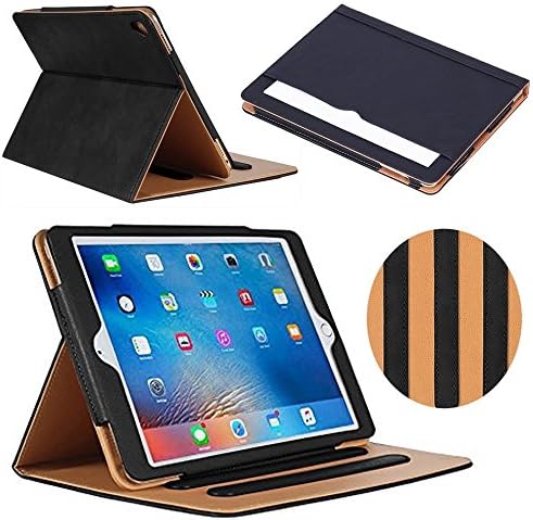iPad Pro 10.5 Case, YEONPHOM Ultra Slim Light Weight Auto Sleep Awake Smart Leather Stand Folio Flip Case Cover with Document Card Pocket , Multiple Viewing Angles for Apple iPad Pro 10.5 inch – Black
