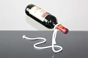 FANTASEE Fantes - Porte-bouteille en acier inoxydable flottant en corde magique pour bouteille de vin - Cadeau fantaisie pour décoration de cuisine Magic Rope