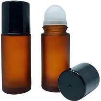 2x Braune Glasflaschen 50 Ml – Nachfüllbare Roll-on Flaschen Für ätherische Öle & Parfum