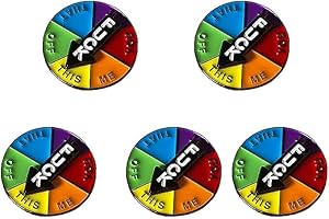 EHOTER Distintivo smaltato rotante 2023 nuova novità Spille e spille Roulette Spinning Smalto Pin Divertente Freccia Distintivo Spille per Tutti i Vestiti Borse Cappelli