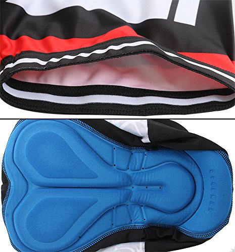 Skysper Herren Radtrikot Set Stilvolle Bequeme Kurzarm Radsportbekleidung + Fahrradhose - 5