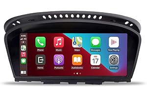 NINETOM Radio de Coche de 8,8 Pulgadas, CarPlay/Android Auto/GPS para BMW CCC Serie 3/5 E60 E60 E61 E90 E91 E92 E93 (2005-2010), Navegación con Pantalla táctil DSP Incorporado