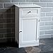 Produktbild Home Discount® Badezimmer Schrank 1 Tür 1 Schublade bodenstehend Unterschrank Schublade Aufbewahrung, weiß