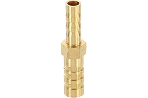 sourcing map 3pcs 8mm to 6mm Brass Hose Barb Fitting Metals Splicer Mender for 3D Printing, Air Compressor, CNC Machine, Dies